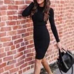 VICI dolls Black ribbed knit  dress. S NWOT